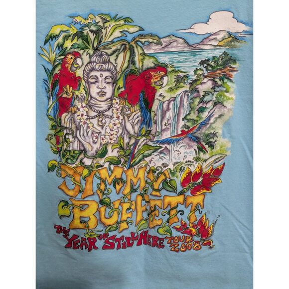 Jimmy Buffet The Year of Still Here Tour 2008 T-Shirt Men's Size Small - Picture 2 of 8